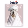 Bubble Bath Canine Art, Bubble Dog Portrait Art, Custom Bath Dog Artwork, Cozy Bath Painting, Bath Pup from Image