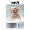 Bubble Bath Canine Art, Bubble Dog Portrait Art, Custom Bath Dog Artwork, Towel Pup from Photo, Bath Pup from Image