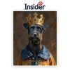 Custom Dog Photo Painting, Regal Canine Digital Art, Grand Puppy Photo Canvas, Creative Dog Mom Gift, Aristocratic Pet Portrait from Photo