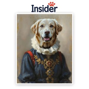 Custom Dog Photo Illustration, Stately Canine Photo Print, Grand Puppy Photo Art, Creative Dog Mom Canvas, Royal Pet Wall Decor