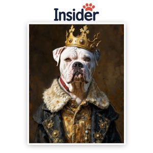 Custom Dog Portrait, Royal Portrait from Photo, Regal Dog Painting, dog death gifts, Stately Portrait for Dogs