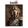 Personalized Dog Photo Art, Stately Canine Wall Decor, Custom Puppy Painting, Royal Dog Lover Gift, Creative Pet Illustration