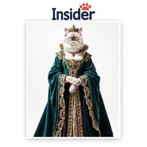 Custom Renaissance Cat, Elegant Kitty Photo Art, Royal Feline Photo Print, Personalized Cat Lover Gift, Majestic Pet Canvas
