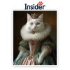 Custom Renaissance Cat Art, Elegant Kitty Illustration, Royal Feline Photo Gift, Personalized Cat Wall Decor, Majestic Pet Painting