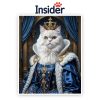 Majestic Cat Photo Print, Royal Feline Wall Art, Custom Kitty Memorial, Elegant Pet Lover Gift, Personalized Cat Drawing