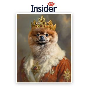 Personalized Dog Photo Canvas, Stately Canine Digital Art, Custom Puppy Wall Art, Royal Dog Mom Gift, Creative Pet Photo Print