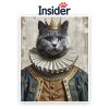Personalized Royal Cat drawing, Majestic Portrait for Cat Room Decor, Portrait from Photo, Affordable Gift, Royal Print from Meow