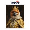 Customized Royal Pet Portrait, Personalized Dog Drawing from photo, Regal Dog Canvas, Custom Gift for Mother, Mom Dog Portrait