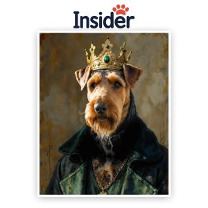 Regal Portrait for Dog, Grand Canvas from Canine, Modern Style Digital Download, Gift for Her, Home Decor for Dog Moms