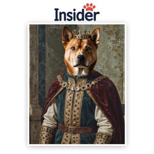 Regal Renaissance Dog, Elegant Pet Legacy, Grand Puppy Portrait, Classic Canine Splendor, Noble Canine Majesty