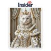 Royal Cat Digital Art, Custom Feline Photo Print, King Cat Wall Decor, Memorial Pet Canvas, Exquisite Cat Lover Gift