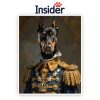 Royal Dog Painting, Custom Canine Photo Art, Grand Puppy Memorial Canvas, Funny Dog Lover Gift, Aristocratic Pet Print