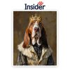 Personalized Dog Drawing, Stately Canine Portrait, Custom Pet Photo Gift, Royal Dog Room Decor, Creative Puppy Painting