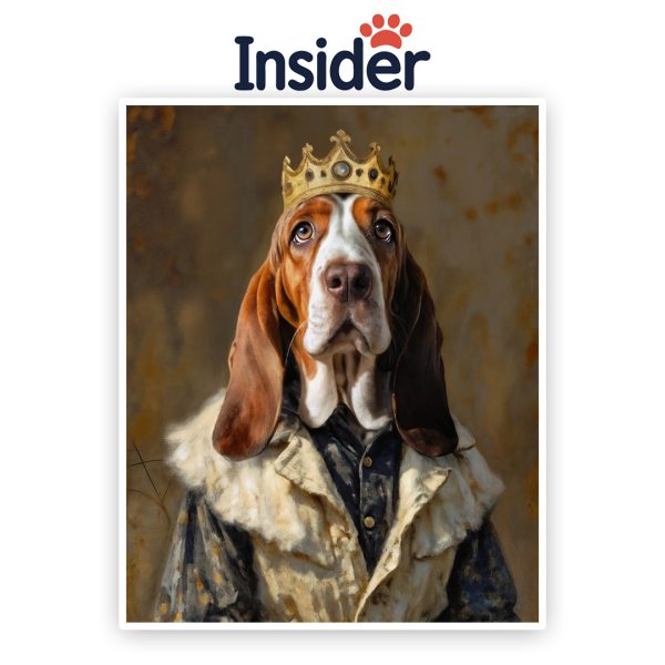 Personalized Dog Drawing, Stately Canine Portrait, Custom Pet Photo Gift, Royal Dog Room Decor, Creative Puppy Painting