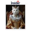 Custom Cat Photo Canvas, Majestic Feline Wall Art, Royal Kitty Photo Print, Personalized Pet Lover Gift, Cool Cat Digital Art