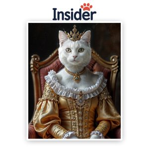 Custom Cat Photo Canvas, Majestic Feline Wall Art, Royal Kitty Photo Print, Personalized Pet Lover Gift, Cool Cat Digital Art