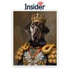 Personalized Royal Dog Art, Noble Canine Photo Gift, Custom Puppy Photo Canvas, Elegant Dog Lover Print, Stately Pet Illustration
