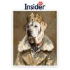 Majestic Dog Painting, Royal Canine from Photo, custom Pet Lover Gift, Commemorate Puppy Wall Art, Noble Dog Digital Download