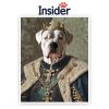 Custom Royal Pet, Printable Dog Graphic, Trendy Portrait for Dog Lover, Playful Puppy Print, Personalized Gift for Family